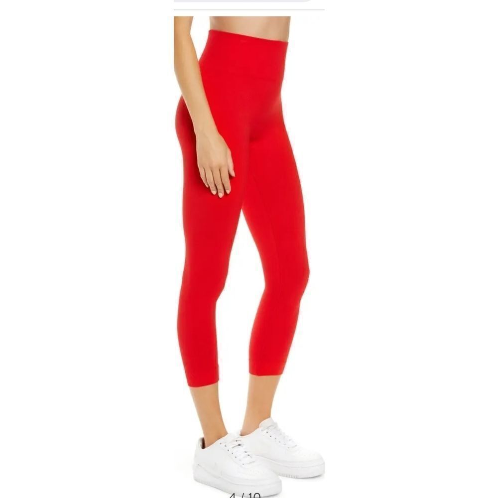 We Wore What Women's Red Seamless High Waist Leggings Size Large - Picture 12 of 16
